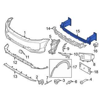 Porsche OE - Front Bumper Impact Bar