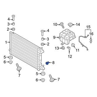 Porsche OE - Radiator Drain Plug