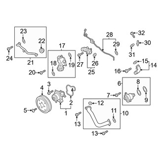 Porsche OE - Cooling - Water Pump (E-Hybrid / E-Hybrid Coupe / S E-Hybrid / S E-Hybrid Coupe)