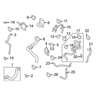Porsche OE - Cooling - Hoses & Lines (Passenger Side), (Base / Coupe)