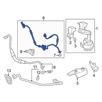 Porsche OE - Front A/C Refrigerant Suction Hose