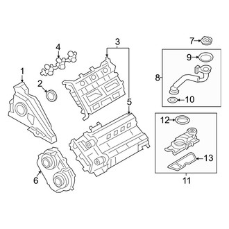 Porsche OE - Engine / Transaxle - Valve & Timing Covers (S / S Coupe / Turbo E-Hybrid / Turbo E-Hybrid Coupe / Turbo GT Coupe 4.0L)