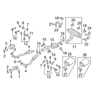 Porsche OE - Exhaust System - Exhaust Components (Turbo E-Hybrid / Turbo E-Hybrid Coupe)