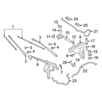 Porsche OE - Windshield - Wiper & Washer Components (Base / Coupe / E-Hybrid / E-Hybrid Coupe / S / S Coupe / S E-Hybrid / S E-Hybrid Coupe / Turbo E-Hybrid / Turbo E-Hybrid Coupe / Turbo GT Coupe)