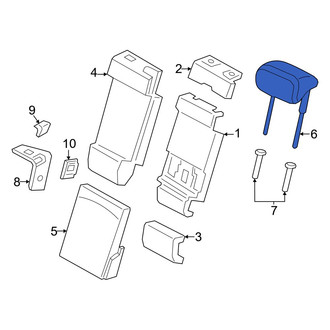 Porsche OE - Rear Center Headrest