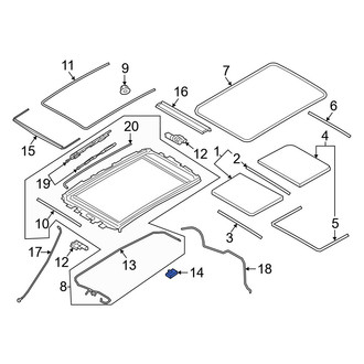Porsche OE - Sunroof Control Module