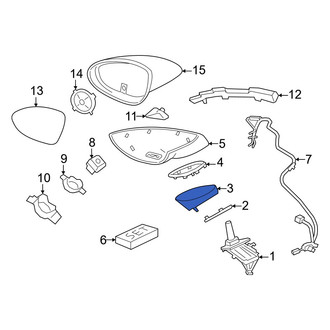 Porsche OE - Front Left Door Mirror Trim Ring