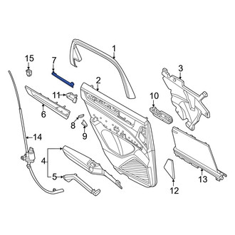 Porsche OE - Front Left Upper Door Trim Molding