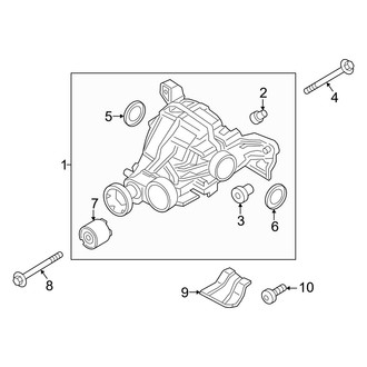 Porsche OE - Rear Suspension - Axle & Differential (W/O Lock), (Base / Coupe)
