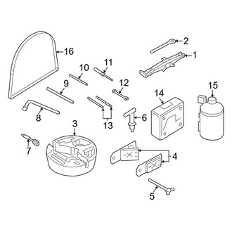 Porsche OE - Rear Body & Floor - Jack & Components