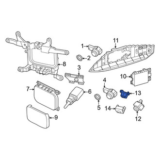Porsche OE - Center Park Assist Camera Bracket