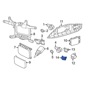 Porsche OE - Front Park Assist Camera Housing