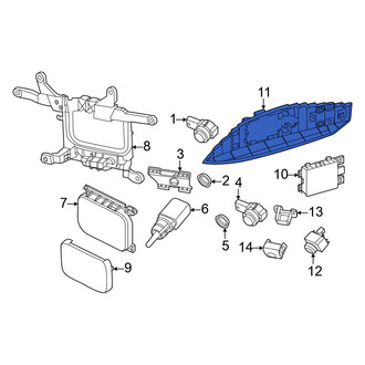 Porsche OE - Front Left Blind Spot Detection System Warning Sensor Bracket
