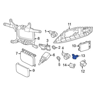 Porsche OE - Center Park Assist Camera Bracket