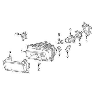 Porsche OE - Front Lamps - Headlamp Components (With Matrix Beam), (BATTERY EV (EV/BEV))
