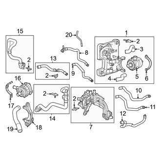 Porsche OE - Cooling - Hoses & Lines (Under Hood), (BATTERY EV (EV/BEV))
