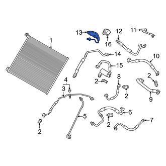Porsche OE - A/C Refrigerant Liquid Hose
