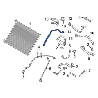 Porsche OE - A/C Refrigerant Discharge Hose