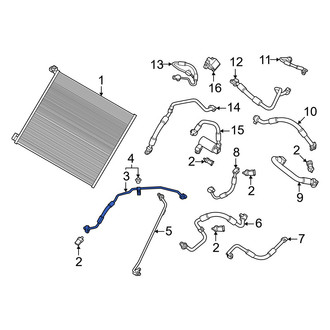 Porsche OE - A/C Refrigerant Liquid Hose