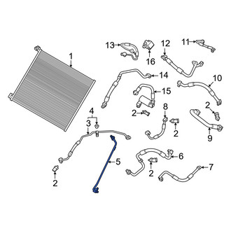 Porsche OE - A/C Refrigerant Liquid Hose