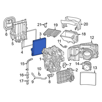 Porsche OE - A/C Evaporator Core
