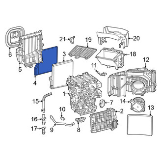 Porsche OE - A/C Evaporator Core Bracket