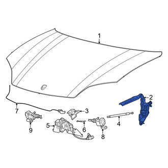 Porsche OE - Front Left Hood Hinge