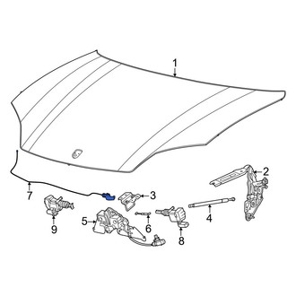 Porsche OE - Front Hood Release Cable