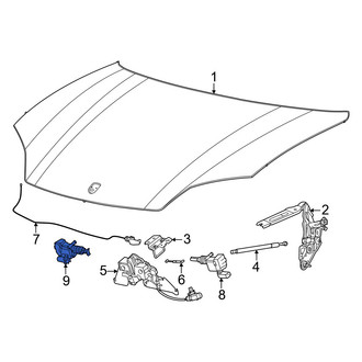 Porsche OE - Front Hood Safety Catch
