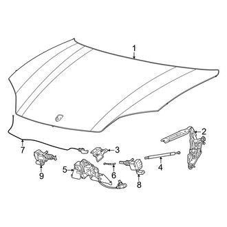 Porsche OE - Hood & Components (BATTERY EV (EV/BEV))