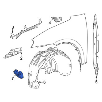Porsche OE - Front Left Fender Liner Support Bracket
