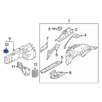 Porsche OE - Front Right Frame Side Member Reinforcement