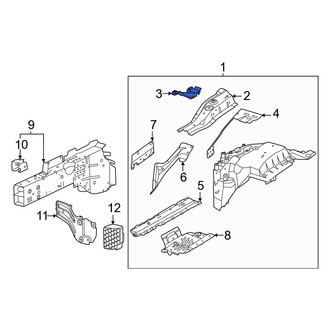 Porsche OE - Left Fender Rail Bracket