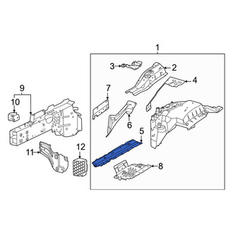 Porsche OE - Front Left Frame Side Member Reinforcement