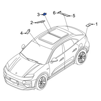Porsche OE - Rear Mobile Phone Antenna