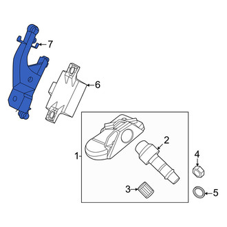 Porsche OE - Tire Pressure Monitoring System (TPMS) Receiver Bracket