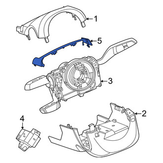 Porsche OE - Rear Upper Steering Column Cover