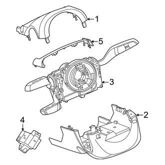 Porsche OE - Steering Column - Shroud, Switches & Levers (BATTERY EV (EV/BEV))
