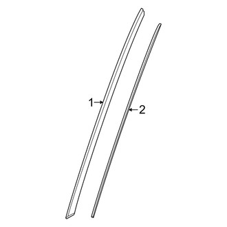 Porsche OE - Windshield - Reveal Moldings (BATTERY EV (EV/BEV))