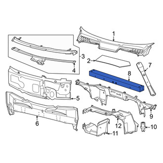 Porsche OE - Front Upper Cowl Crossmember
