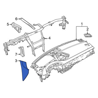Porsche OE - Left Instrument Panel Side Cover