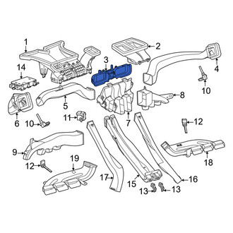 Porsche OE - Front Center Instrument Panel Air Duct