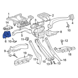Porsche OE - Front Center Instrument Panel Air Duct