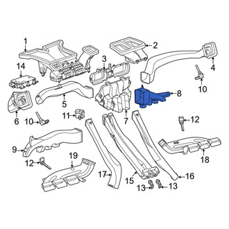 Porsche OE - Front Right Lower Instrument Panel Air Duct