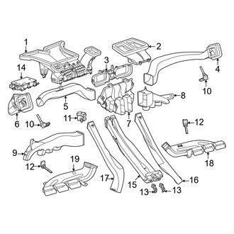 Porsche OE - Instrument Panel - Ducts (BATTERY EV (EV/BEV))