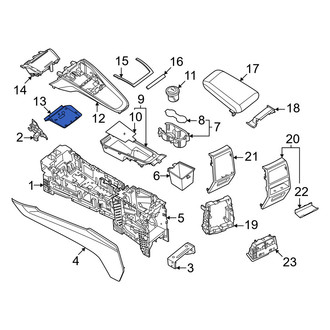 Porsche OE - Rear Upper Console Trim Panel