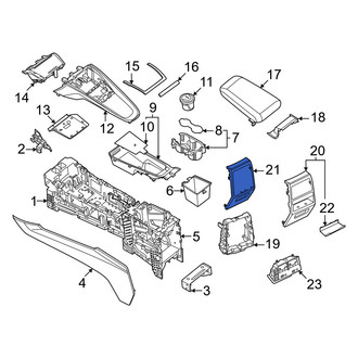 Porsche OE - Rear Console Panel