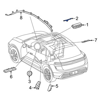 Porsche OE - Upper Instrument Panel Air Bag Bracket