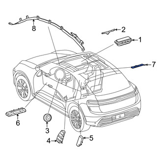 Porsche OE - Right Lower Instrument Panel Air Bag Bracket
