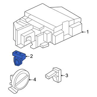 Porsche OE - Front Inner Air Bag Impact Sensor